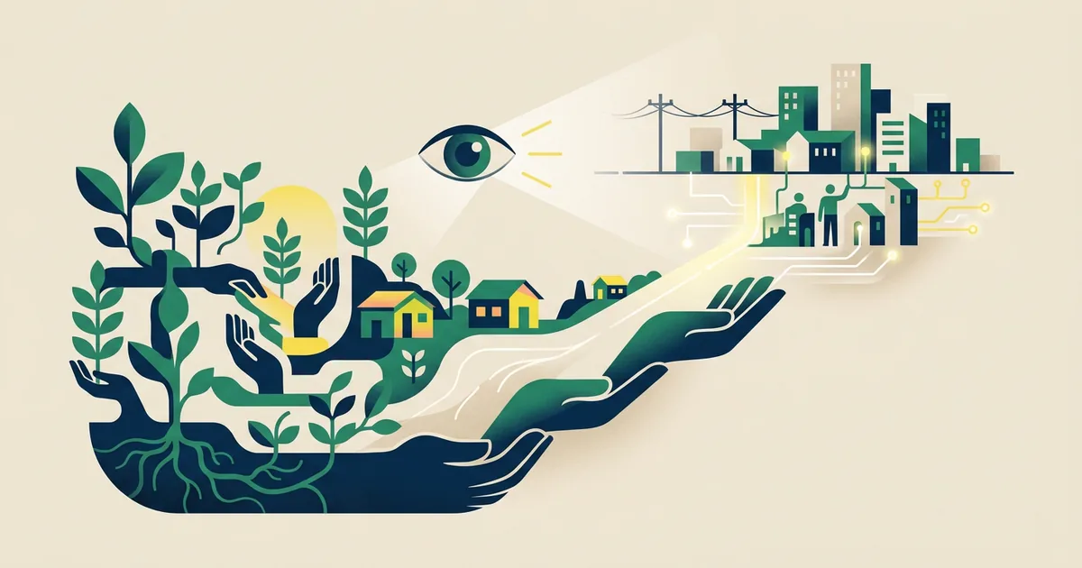 Ilustração educacional sobre Caminhos para a valorização do trabalho rural no Brasil (Questões Sociais)
