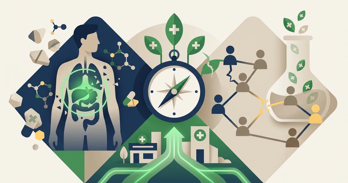 Ilustração educacional sobre Os perigos da automedicação - uma questão de Saúde Pública (Saúde e Ciência)