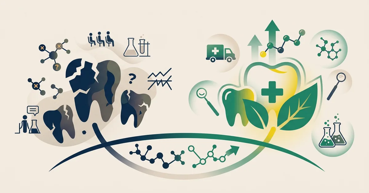 Ilustração educacional sobre Saúde bucal infantil no Brasil - os desafios das desigualdades no acesso aos cuidados odontológicos (Saúde e Ciência)