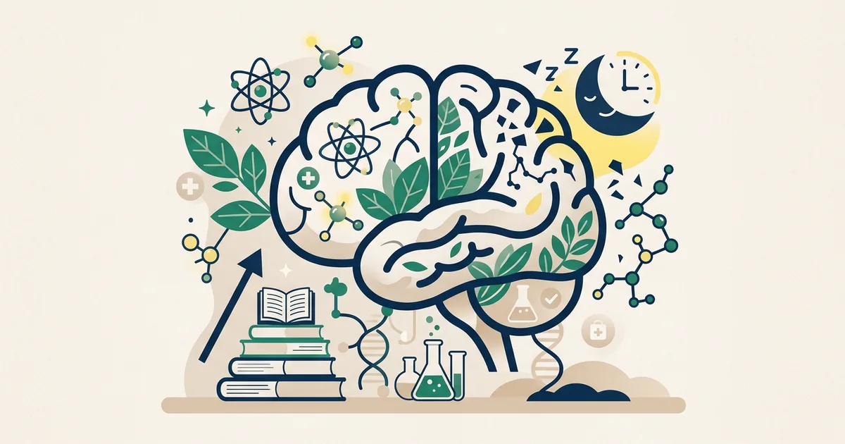 Ilustração educacional sobre Os impactos dos transtornos do sono sobre o desempenho escolar (Saúde e Ciência)