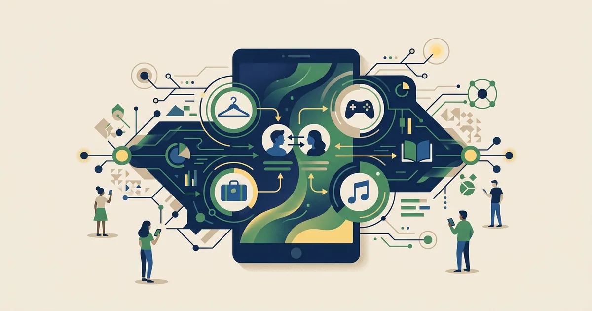 Ilustração educacional sobre A ascendência dos influenciadores digitais na cultura de consumo jovem (Tecnologia)