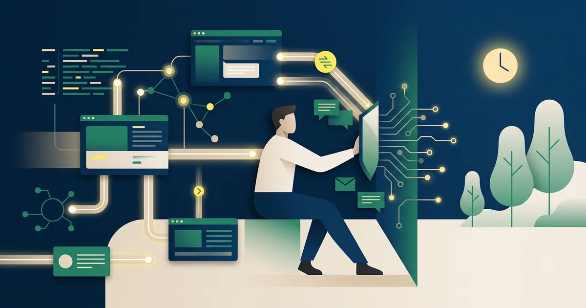 Ilustração educacional sobre O tecnostresse e o direito à desconexão no regime de trabalho remoto (Tecnologia)